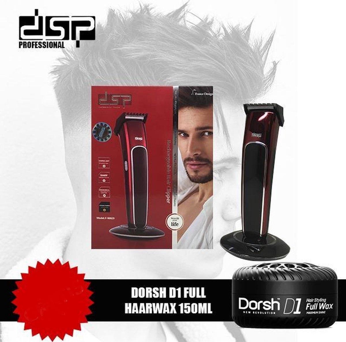 DSP Professional -Trimmer F-90029 met Dorsh D1 Full Haarwax 150ml