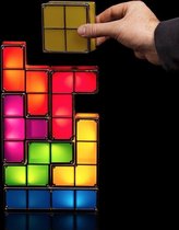 Tetris style 3D retro puzzle lamp – Puzzellamp in 7 verschillende kleuren - Stapelbare LED bureaulamp - Nachtlamp - Mancave