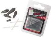 Preston | in-line olivettes | 5 stuks | 0,8 gram | loodjes