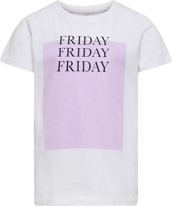 T-shirt Kids Only fille - violet - KONweekday - taille 110/116