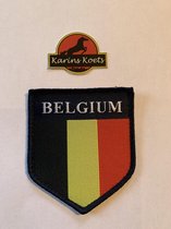 patch belgium klittenband 5cm breed 6 cm hoog