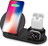 Fast Charge - 3 in 1 Draadloze QI Oplaad Station - Oplader - 10W - voor iPhone / Samsung / Apple Watch / AirPods