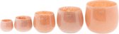 Dutz - design vaas - Pot abrikoos - glas-  mondgeblazen - h 6 cm