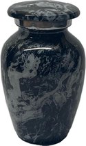 Mini urn Black & White marble 2086