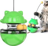 Katten snack bal - Voerbal - Snack - Speelgoed Katten - Kattenspeeltje - Kattenspeelgoed - Interactief speelgoed kat - Katten Speeltjes -  Speeltje Kitten - Groen