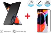 2-In-1 Screenprotector Hoesje  Bescherming Protector Set Geschikt Voor Xiaomi Mi 10 / 10 Pro (5G)- Full Cover 3D Edge Tempered Glass Screen Protector Siliconen Bescherm Hoesje Cover Case - Do