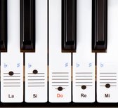 Grolla - Piano Stickers - keyboard stickers transparant voor toetsen van piano