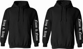 King en King hoodies pride met namen-Hoodies voor gay koppel-Maat L