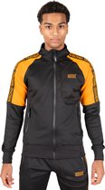 Wrong Friends Lyon Track Jacket Trainingsjas - zwart / oranje - 2XL