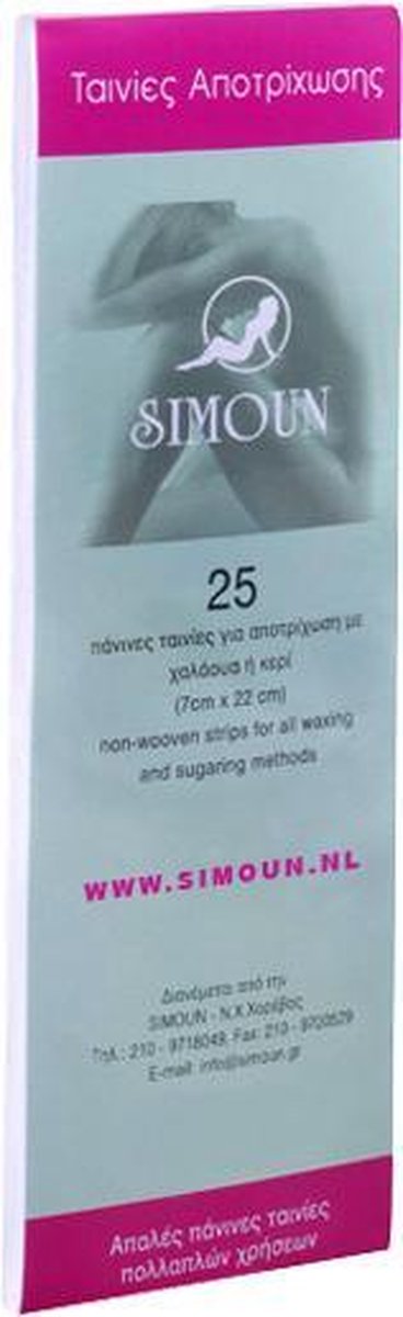 Simoun Ontharingsstrips 25st - Waxstrips - Harsstrips