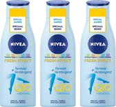 Nivea Q10 +Menthol Fresh Effect Verstevigend Voordeelverpakking - 3 x 200 ml