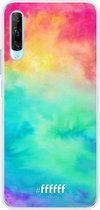 6F hoesje - geschikt voor Honor 9X Pro -  Transparant TPU Case - Rainbow Tie Dye #ffffff