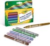 Crayola - Viltstiften - 6 Metallic Viltstiften - Schitterende Kleuren
