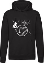 Fluitje van een cent hoodie | zwart | sweater | grappig | cadeau | grappig | unisex | capuchon