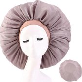 FRESHCOUPES - Silky Bonnet - Lichtbruin - Geschikt voor optimale bescherming van jouw haren