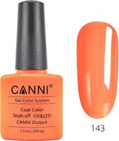 Canni - Gel nagellak - Gellak - Gelpolish - Gel Polish - UV & LED - Fluorescent Orange (143)