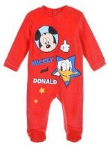 Disney - Mickey Mouse - baby/peuter - boxpakje / onesie -  kraamcadeau - rood - maat 4-6 maanden (68)