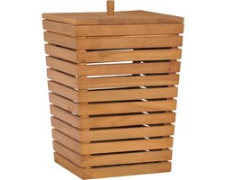 vidaXL - Wasmand - 30x30x45 - cm - massief - teakhout