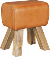 Kruk - Krukje - Handgemaakt - Leer - Bruin - 40x25x47 cm