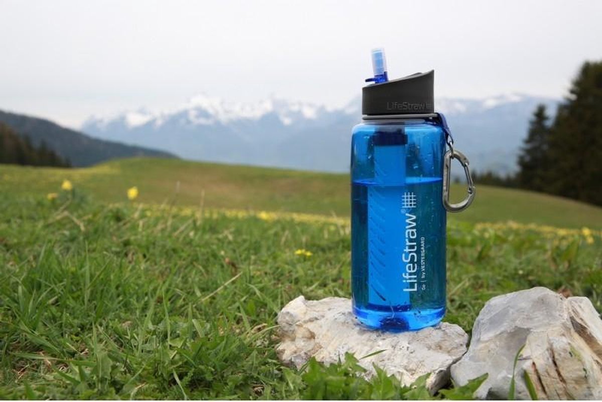 Bouteille filtre à eau LifeStraw Go 1 litre - Blauw