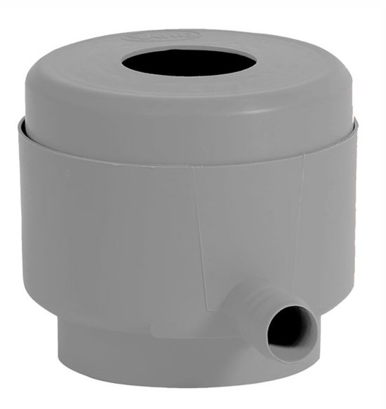 Garantia vulautomaat voor regenton- MET filter en bladvanger - Grijs - Regenpijp 70 tot 100 mm