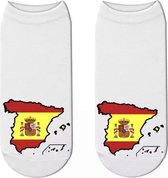 Enkelsokken Vlag - Land - Landen sokken - Spanje - Sokken - Unisex - Maat 36-41