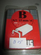 Novus Nietjes Gegalvaniseerd voor Tackers 15mm NT 800 stuks B-serie
