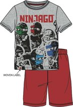 Lego-Ninjago-Pyjama-met-korte-mouw-grijs - Maat 104