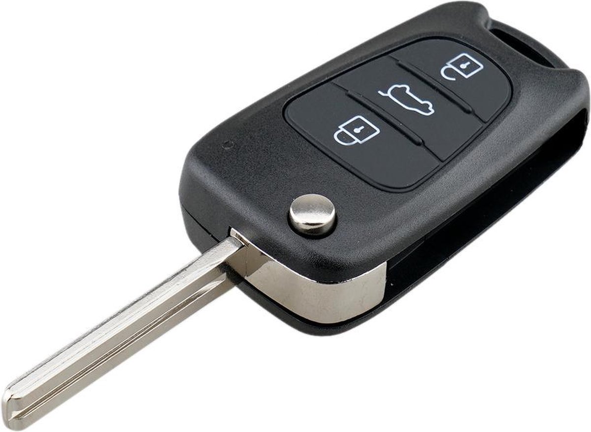 Kia autosleutel behuizing 3 knops klapsleutel - Auto sleutelbehuizing -