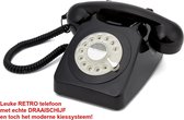 GPO 746 Retro vaste telefoon - met draaischijf - toonkiezend - zwart