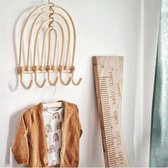Regenboog wandhanger / kapstok - rotan