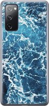 Leuke Telefoonhoesjes - Hoesje geschikt voor Samsung Galaxy S20 FE - Oceaan - Soft case - TPU - Natuur - Blauw