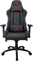 Arozzi Verona Signature Soft Fabric Gaming Chair - Black / Red Logo