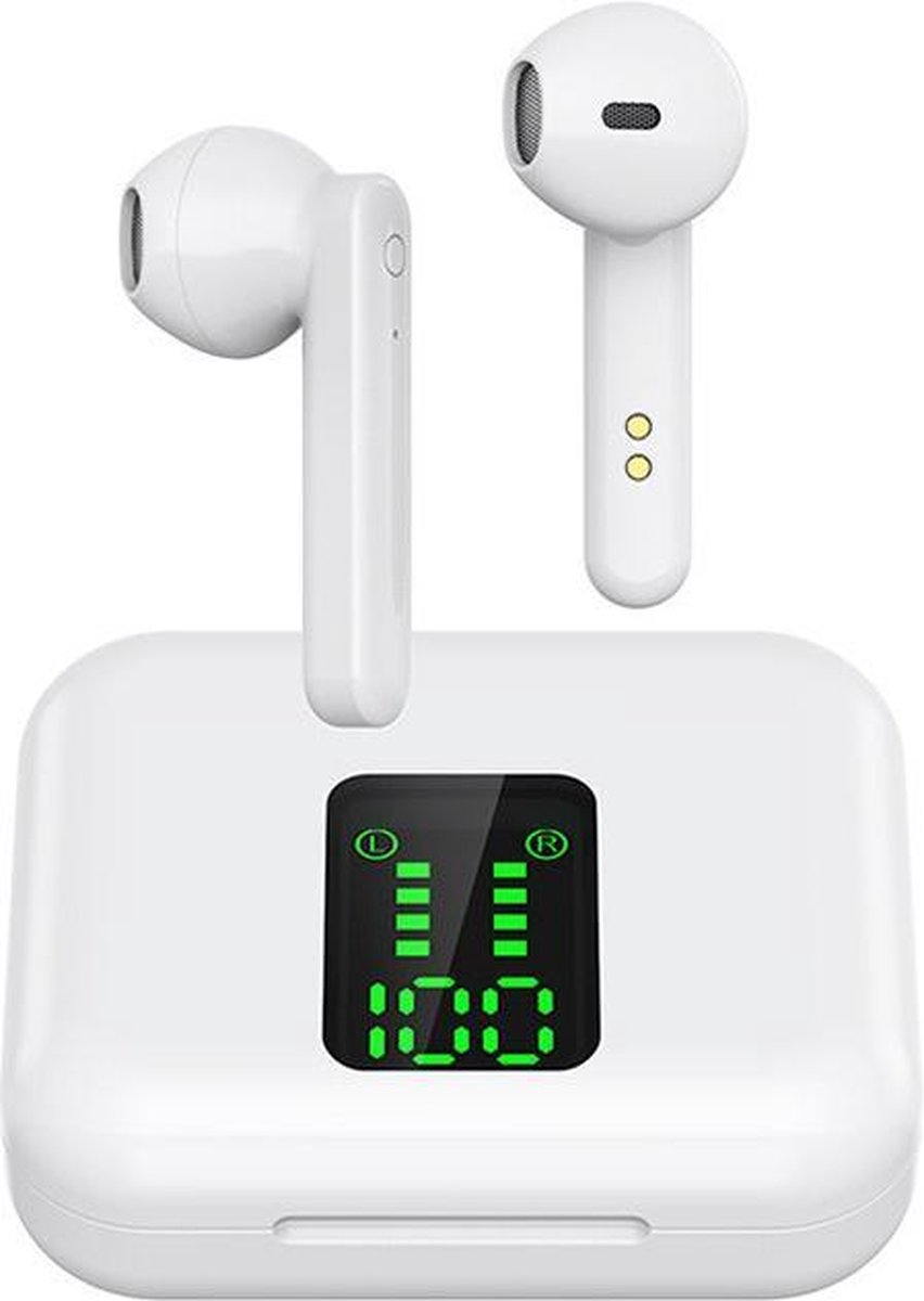 Draadloze oordopjes - Bluetooth oordopjes - Bluetooth Oortjes - M-050 TWS - Wit - In-ear oordopjes - - Geschikt vooriPhone en Android