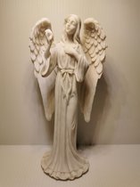 Staande Engel Cherubijn met Ster 20cm Wit