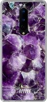 OnePlus 8 Hoesje Transparant TPU Case - Purple Geode #ffffff