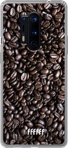 OnePlus 8 Pro Hoesje Transparant TPU Case - Dark Roast #ffffff