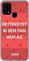 6F hoesje - geschikt voor Samsung Galaxy M31 -  Transparant TPU Case - Retteketet ik ben fan van AZ #ffffff