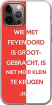 iPhone 12 Pro Hoesje Transparant TPU Case - Feyenoord - Grootgebracht