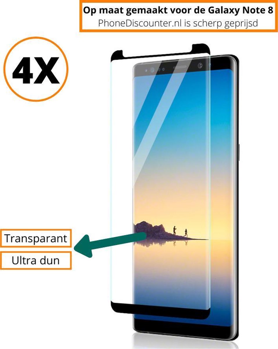 galaxy note 8 screenprotector | Galaxy Note 8 tempered glass | Samsung Galaxy Note 8 tempered glas 4x