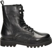 PS Poelman Saturno dames veterboot - Zwart - Maat 37