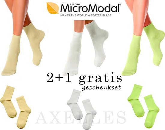 Sokken in zacht Micromodal (3-PAAR geschenkset), maat 38/39