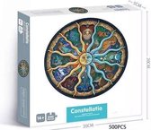 Ronde Puzzel - Zodiac - 500 stukjes - kinderen en volwassenen