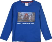 Spiderman Longsleeve blauw maat 116