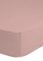 Hip Hoeslaken - 100x200 - Katoen-satijn - Rondom Elastiek - 25CM Hoekhoogte - Licht Roze