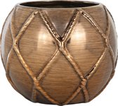 Vaas rond brons keramiek groot (r-000SP40006)