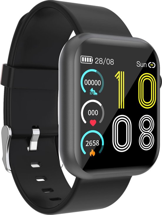 Smartwatch Dames - Smartwatch Heren - Smartwatch - Stappenteller Fitness Tracker -... bol.com