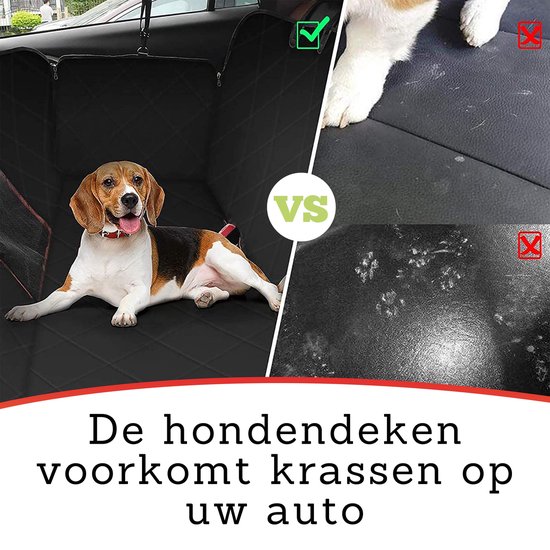 Luxe Hondendeken Achterbank en Kofferbak - Hondendeken Auto - Waterdicht - Geschikt voor in de wasmachine - Dierenproducten - Hondenaccessoires - 137 x 147 cm