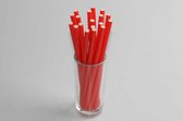 Hello Straw Papieren rietjes Fluo Oranje 6 x 200 mm, 100% ECO - 250 stuks / display doos