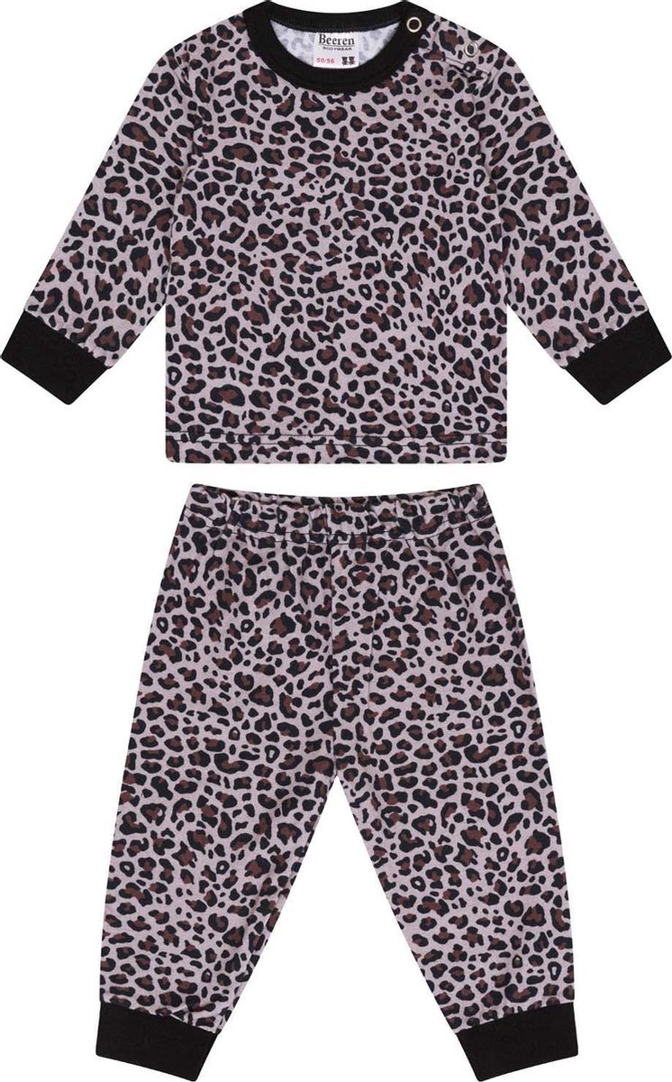 Beeren Baby / Meisjes Pyjama Luipard Bruin/zwart Maat 74/80